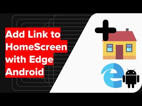 How to Add Site Shortcut on Android&#039;s Homescreen with Edge browser