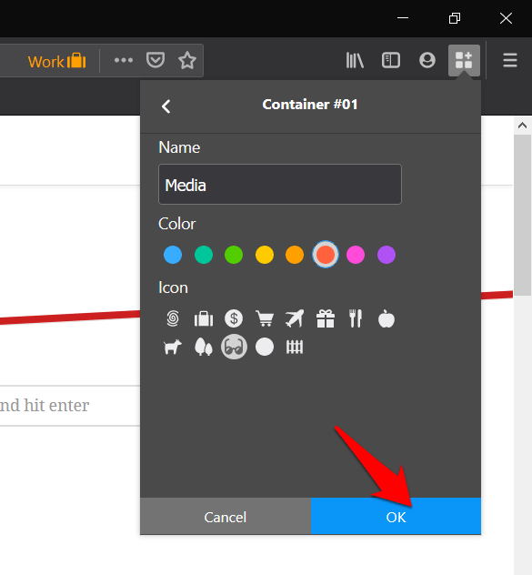Creating a Media Firefox Containers