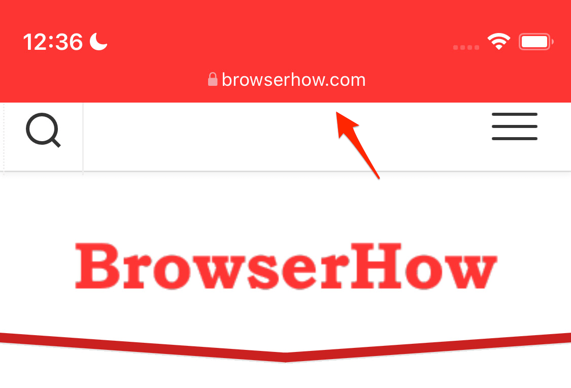 Safari Color in Tab with Website Tinting feature