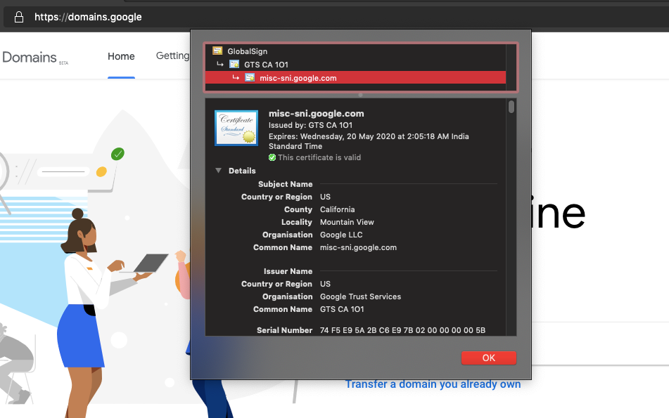 View Site Certificate Information in Edge Computer